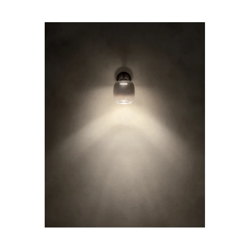 Redo Group - Khadi Wall Lamp - Matte Black / Smoked Shade