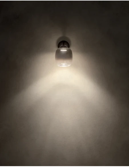 Redo Group - Khadi Wall Lamp - Matte Black / Smoked Shade