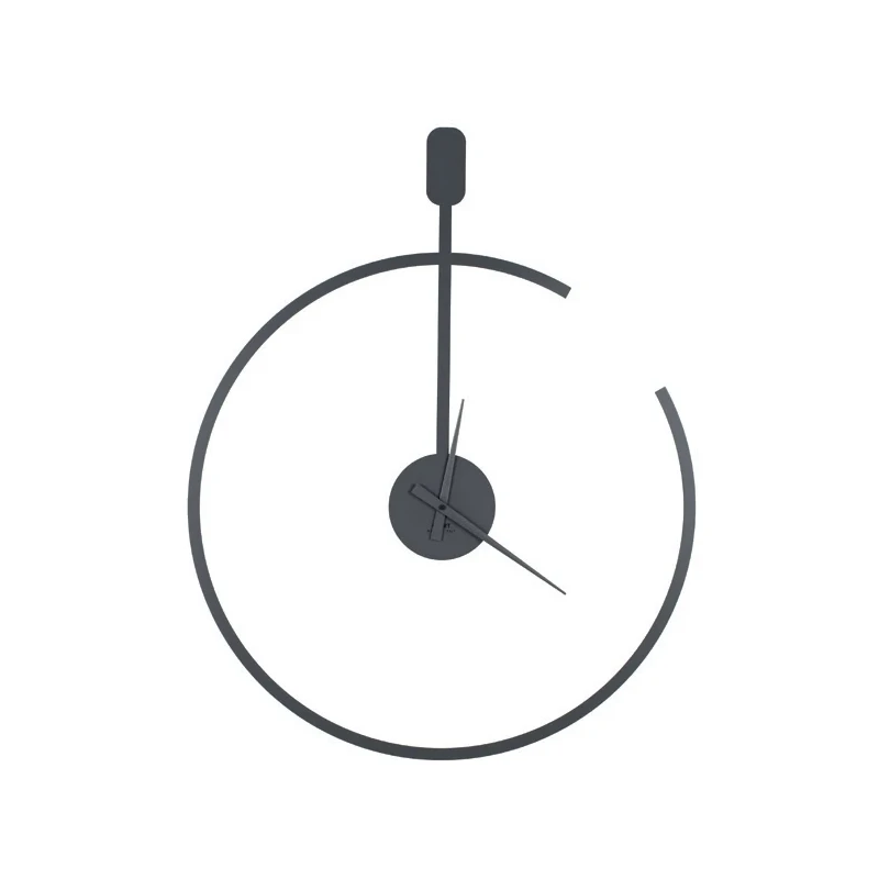 Ceart - Line Wall Clock - Marble Grey