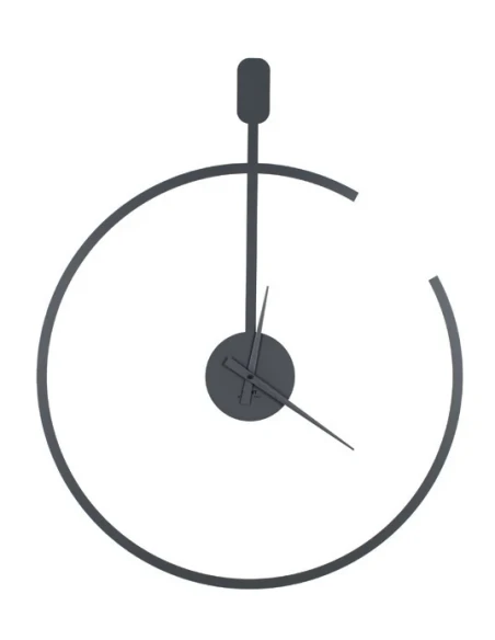 Ceart - Line Wall Clock - Marble Grey