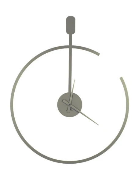 Ceart - Line Wall Clock - Pastel Dove Grey