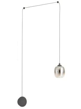 Redo Group - Khadi Wall / Ceiling Lamp - Matte Black / Smoked Shade