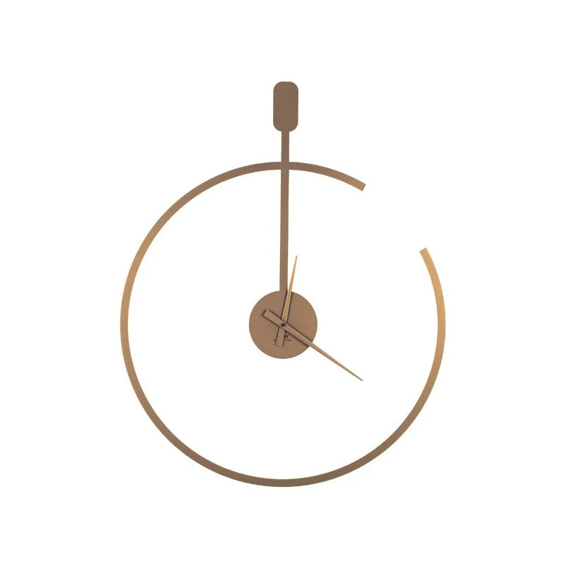 Ceart - Line Wall Clock - Metallic Gold