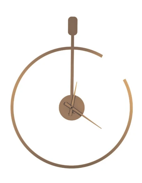 Ceart - Orologio da Parete Line - Oro Metallizzato