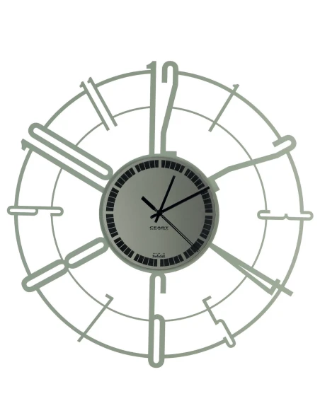 Ceart - Pinwheel Wall Clock - Sage Green