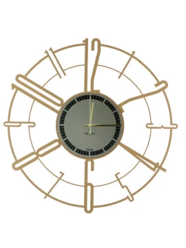 Ceart - Pinwheel Wall Clock - Metallic Gold