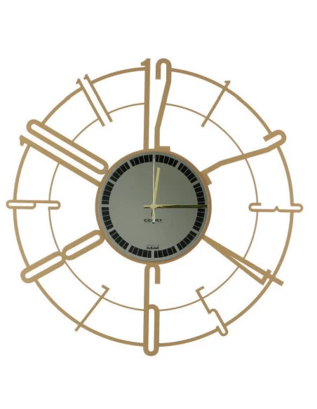 Ceart - Pinwheel Wall Clock - Metallic Gold