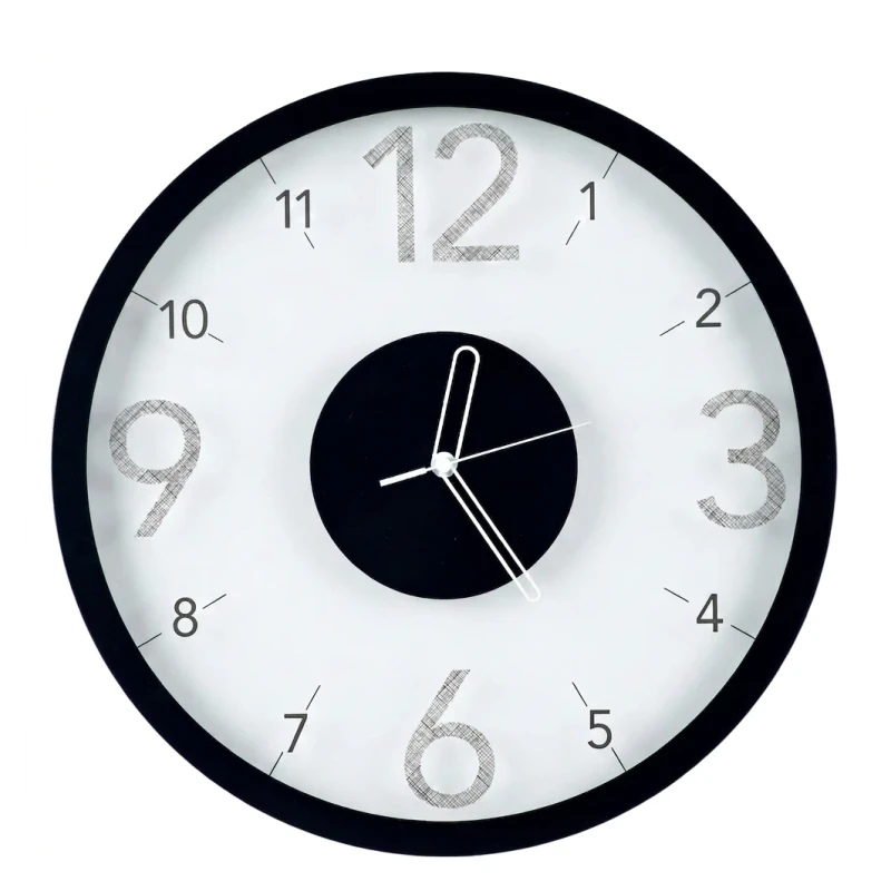 Ceart - Orologio da Parete Luce - Nero Pastello