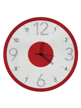 Ceart - Orologio da Parete Luce - Rosso Pastello