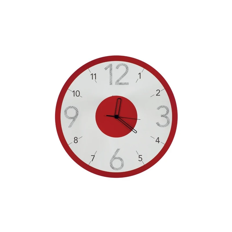 Ceart - Orologio da Parete Luce - Rosso Pastello