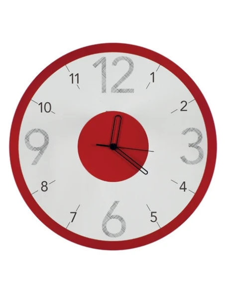 Ceart - Light Wall Clock - Pastel Red