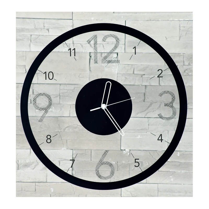 Ceart - Light Wall Clock - Grey Marble
