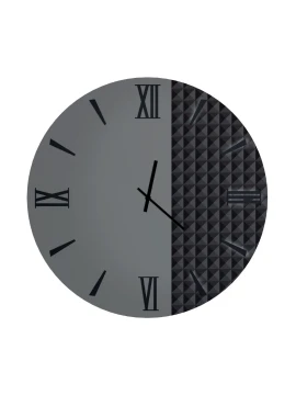 Ceart - Eclipse Mirror Wall Clock - Smoked Black