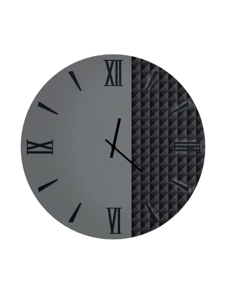 Ceart - Orologio da Parete a Specchio Eclisse - Nero Fumè