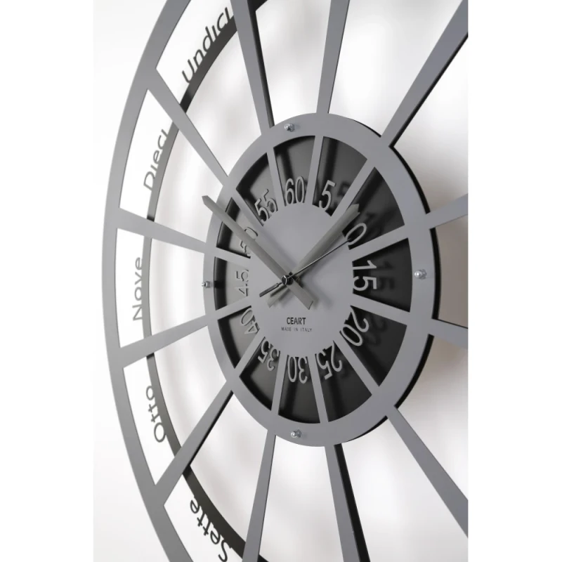Ceart - Magistrale Big Wall Clock - White / Pastel Dove Grey