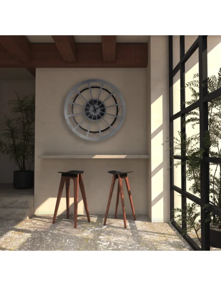 Ceart - Magistrale Big Wall Clock - White / Pastel Dove Grey