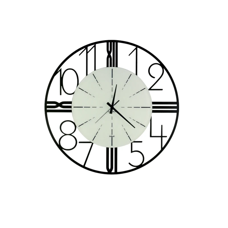 Ceart - Orologio da Parete Astro - Nero Pastello / Vetro Sabbiato Opaco