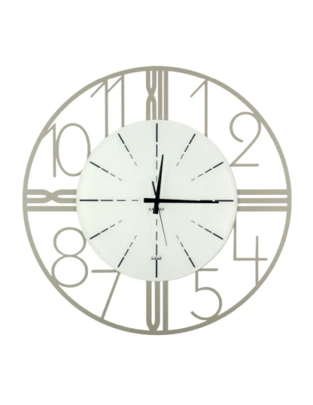 Ceart - Orologio da Parete Astro - Tortora Pastello / Vetro Sabbiato Opaco