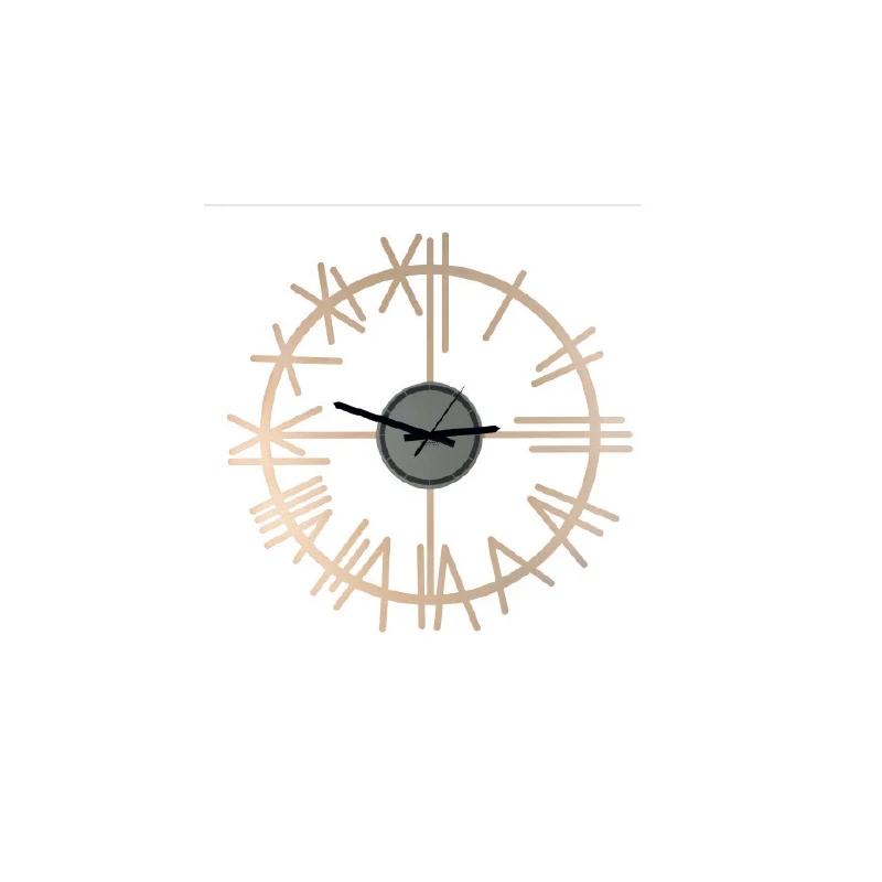 Ceart - Orologio da Parete Industriale - Oro Metallizzato