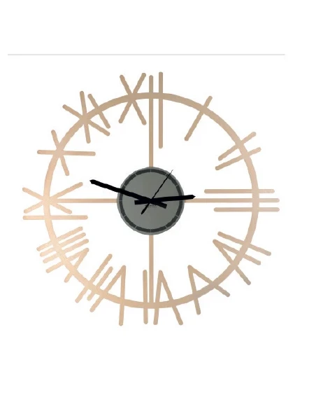 Ceart - Industrial Wall Clock - Metallic Gold