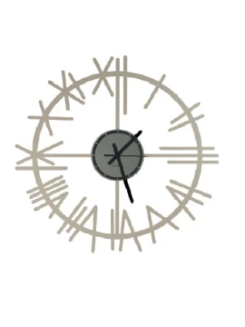 Ceart - Industrial Wall Clock - Pastel Dove Gray