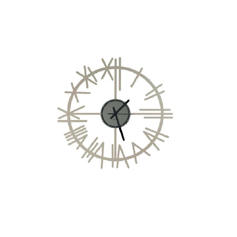 Ceart - Orologio da Parete Industriale - Tortora Pastello