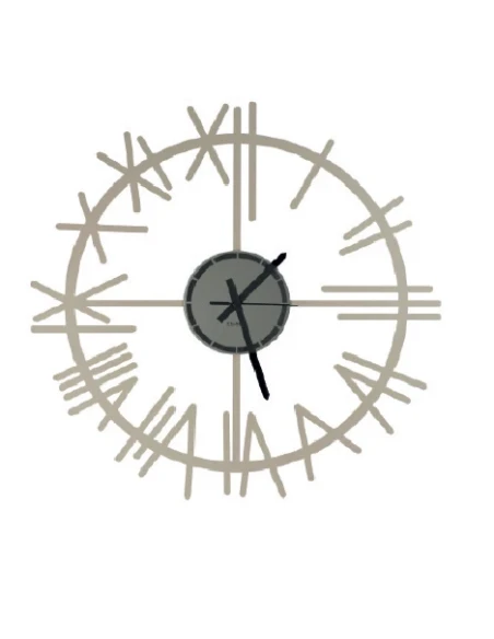 Ceart - Orologio da Parete Industriale - Tortora Pastello