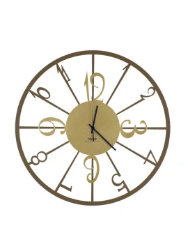 Ceart - Elegance Wall Clock - Bronze / Corten and Metallic Gold