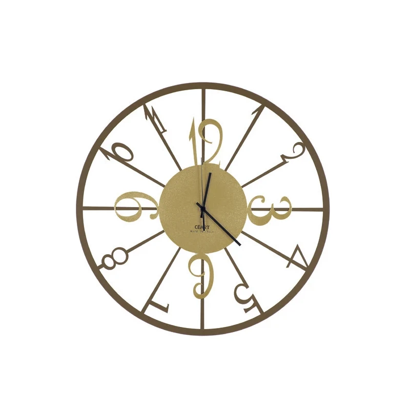 Ceart - Orologio da Parete Elegance - Bronzo / Corten e Oro Metallizzato