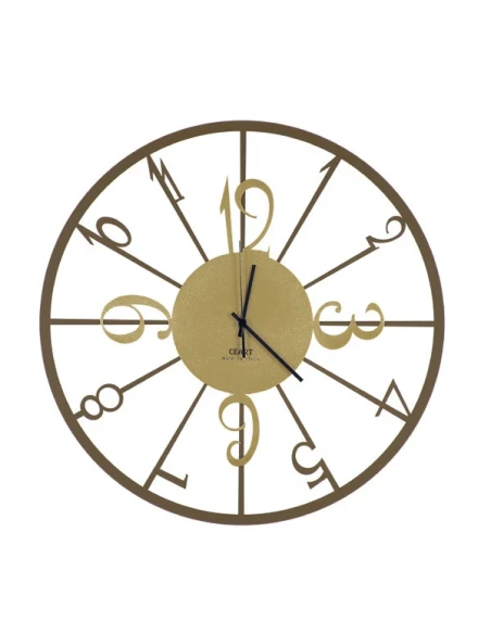 Ceart - Orologio da Parete Elegance - Bronzo / Corten e Oro Metallizzato