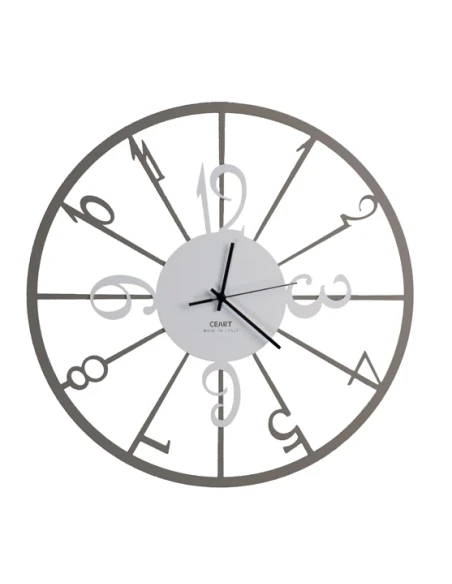 Ceart - Orologio da Parete Elegance - Tortora e Bianco