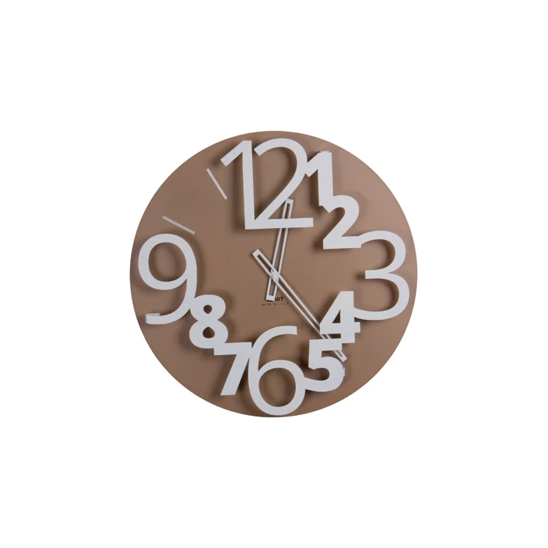 Ceart - Orologio da Parete Arabo - Oro Metallizzato e Bianco
