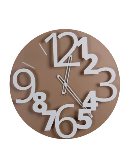 Ceart - Orologio da Parete Arabo - Oro Metallizzato e Bianco