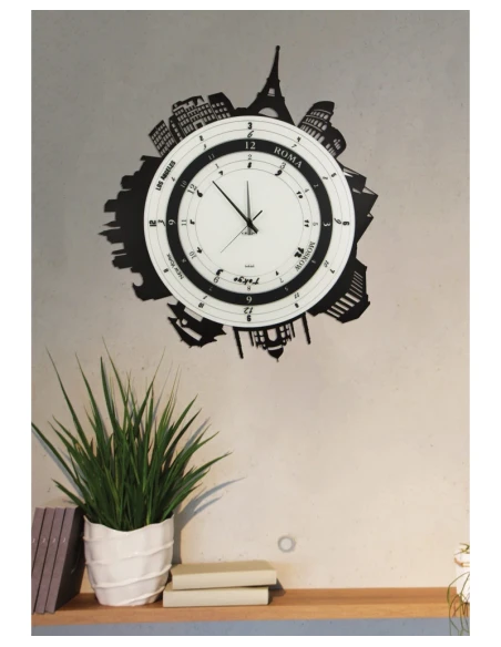 Ceart - Orologio da Parete Città - Ghisa Metallizzato