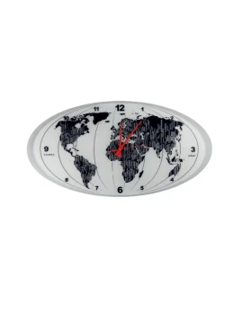 Ceart - Mondo Wall Clock - Metallic Silver