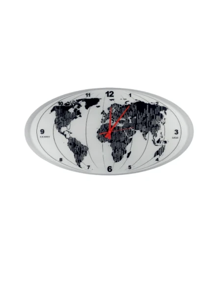 Ceart - Mondo Wall Clock - Metallic Silver