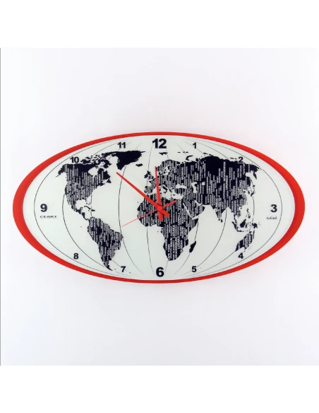 Ceart - Mondo Wall Clock - Pastel Red