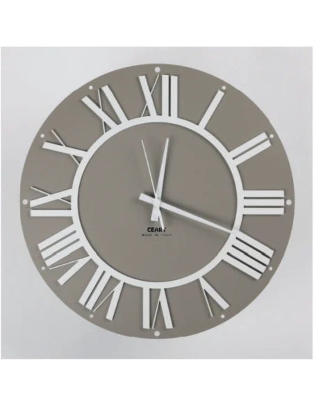 Ceart - Orologio da Parete Co'lor - Tortora e Bianco Pastello