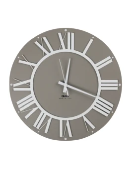 Ceart - Co'lor Wall Clock - Dove Grey and Pastel White