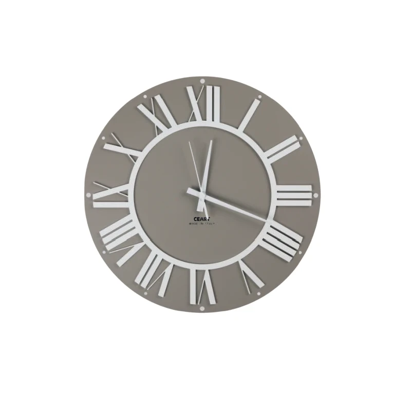 Ceart - Co'lor Wall Clock - Dove Grey and Pastel White