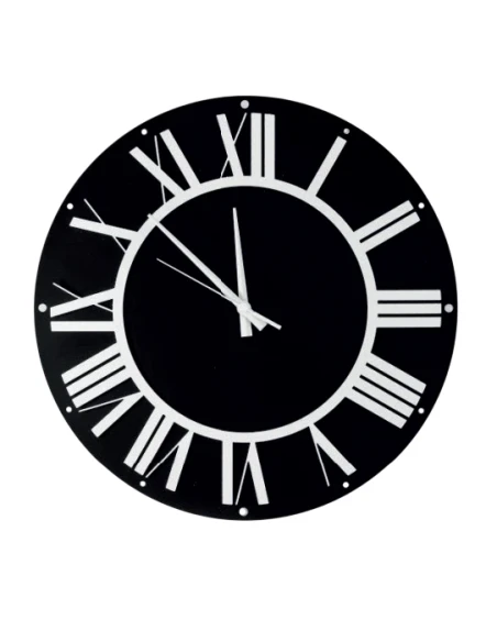 Ceart - Orologio da Parete Co'lor - Nero e Bianco Pastello