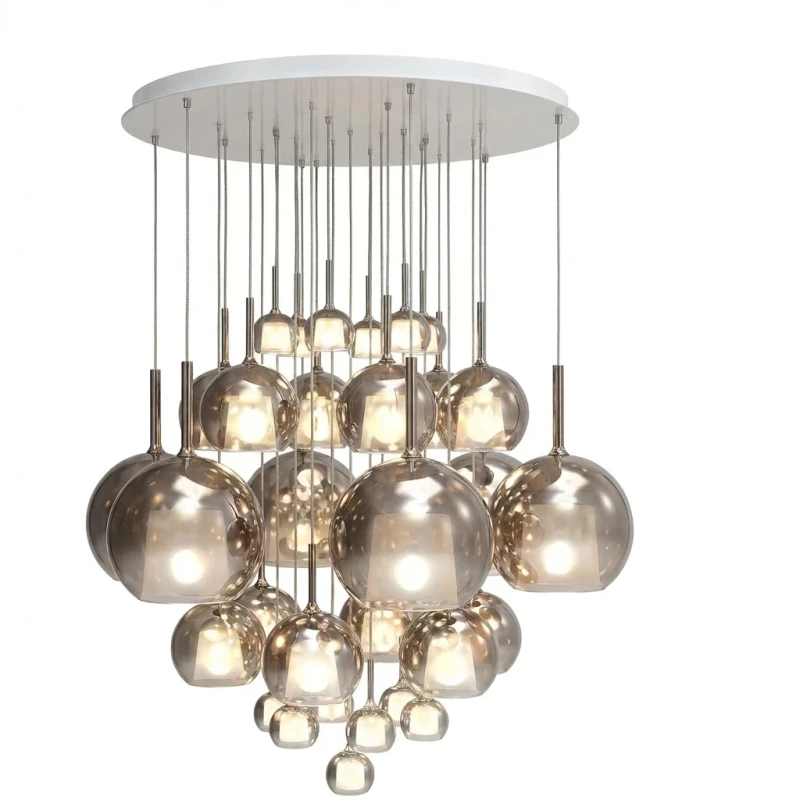 Penta - Glo Lampada a Sospensione 4B - Oro Rosa / Bianco