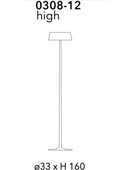Penta - China Floor Lamp - Matte Gold