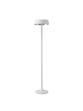 Penta - China Lampada da Terra - Bianco Opaco