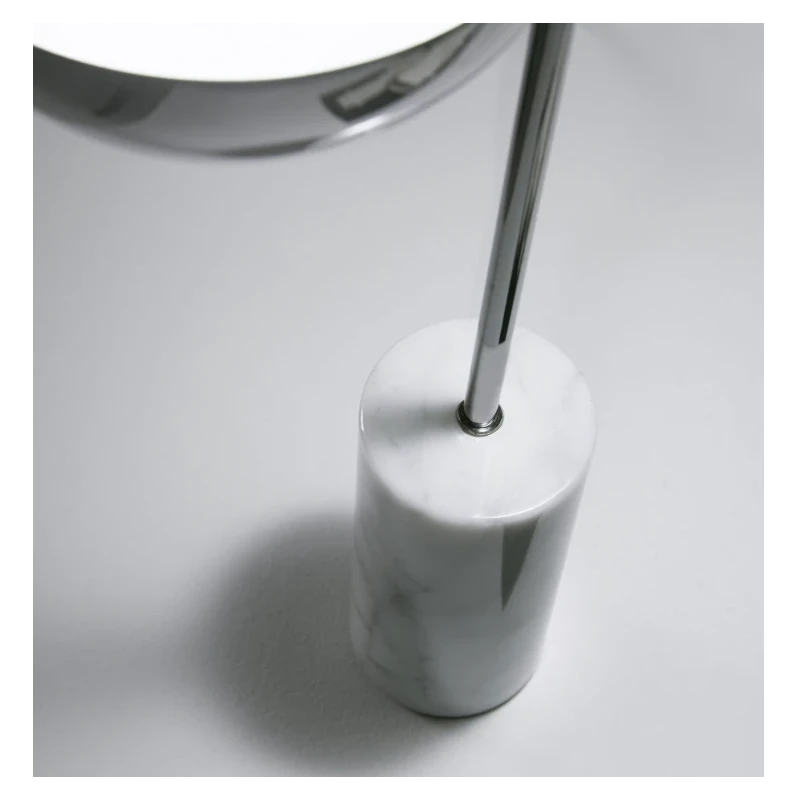 Penta - Elisabeth Table Lamp - Polished Black Chrome / White Carrara Marble