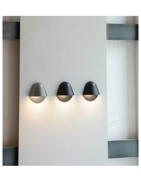 Penta - Enoki Lampada da Parete - Nero Opaco