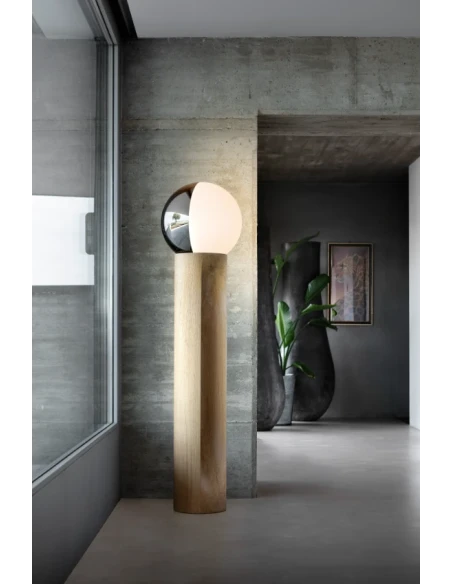 Penta - Je Suis Floor Lamp - White Silver / Natural Oak