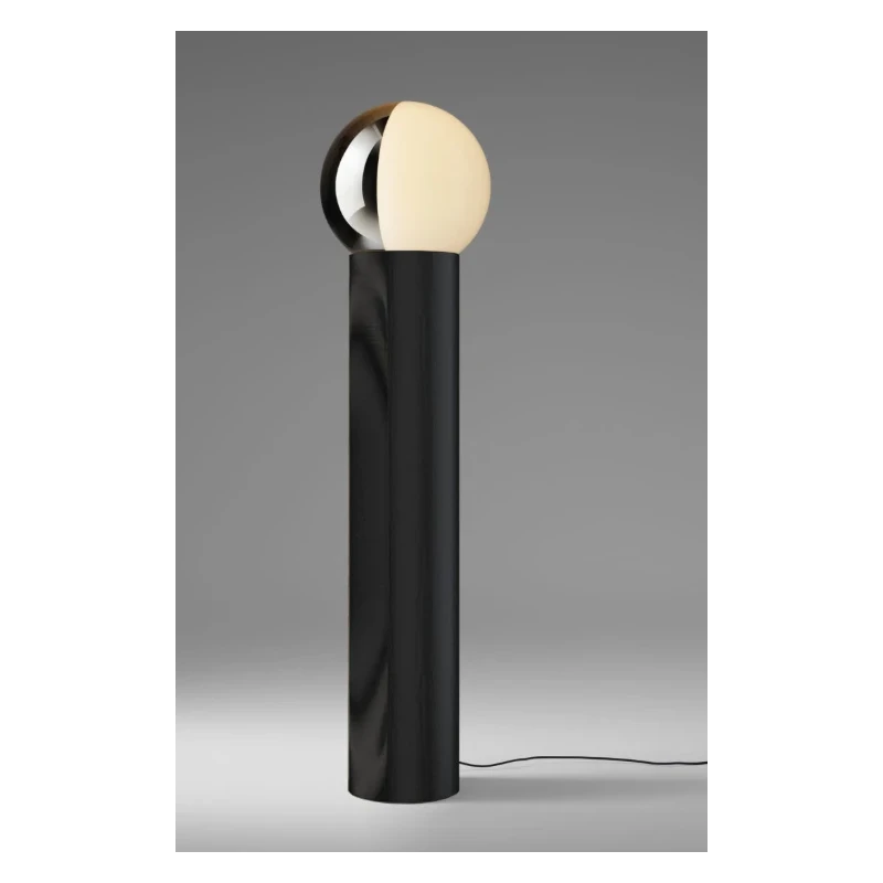 Penta - Je Suis Lampada da Terra - Bianco Argento / Rovere Antracite