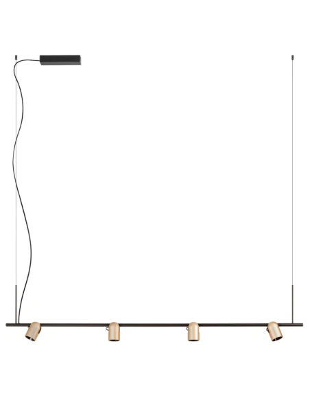 Redo Group - Kobe Lampada a Sospensione - Nero Opaco / Silver Coffee