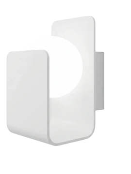 Penta - Morsetto Lampada da Parete - Bianco Opaco